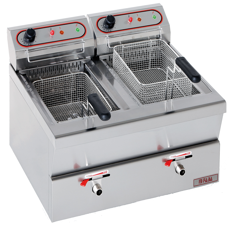 FRIGGITRICE ELETTRICA DA BANCO MOD. F12+12TS