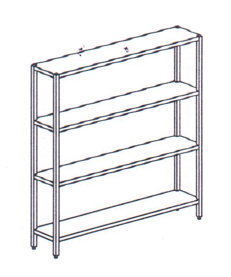 SCAFFALE ACCIAIO MOD. SR15/5
