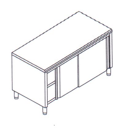 TAVOLO ACCIAIO MOD. BPS28/8