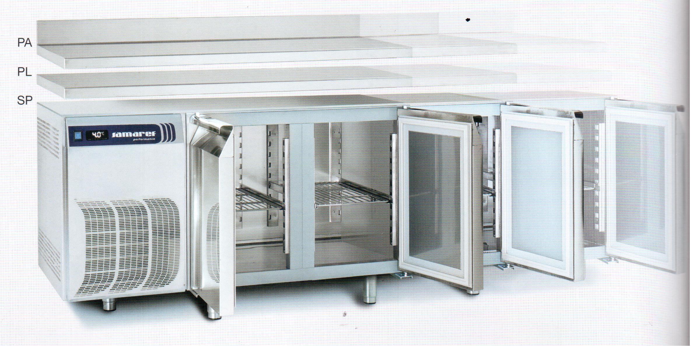 TAVOLO DA LAVORO REFRIGERATO MOD. GASTRONORM TG2PSPTN