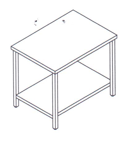 TAVOLO POLIETILENE MOD. TGCP18/7PR