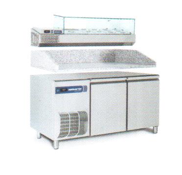 TAVOLO REFRIGERATO MOD. PIZZA TP2PVRTN - immagine 2
