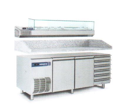TAVOLO REFRIGERATO MOD. PIZZA TP2CPSPTN - immagine 2