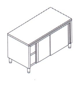 TAVOLO ACCIAIO MOD. BPS18/82F